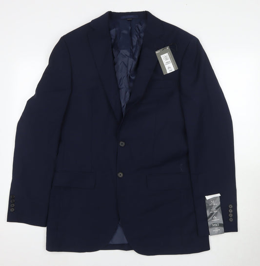 Marks and Spencer Men's Blue Blazer 38L