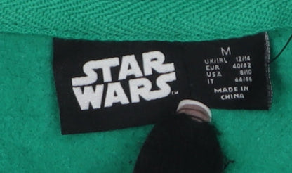 Close-up detail of Star Wars Women's Green 12-14 Christmas Pullover Sweatshirt