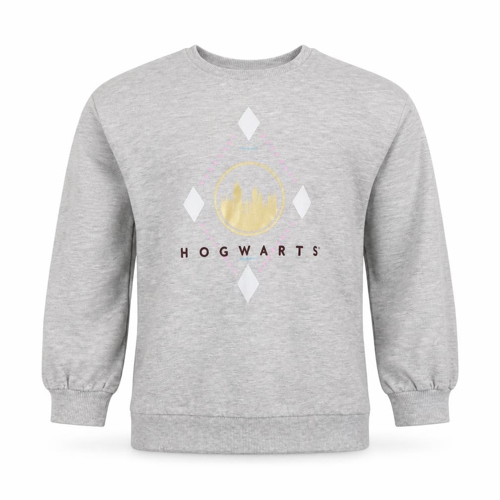Wizarding World Grey Girls Pullover Sweatshirt 9-10 Years