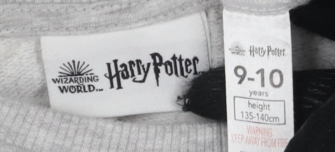 Wizarding World Grey Girls Pullover Sweatshirt 9-10 Years