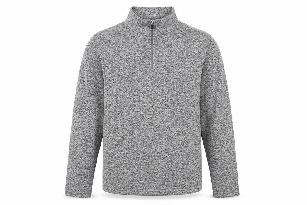 Atlas for Men Grey 1/4 Zip Sweatshirt Size L