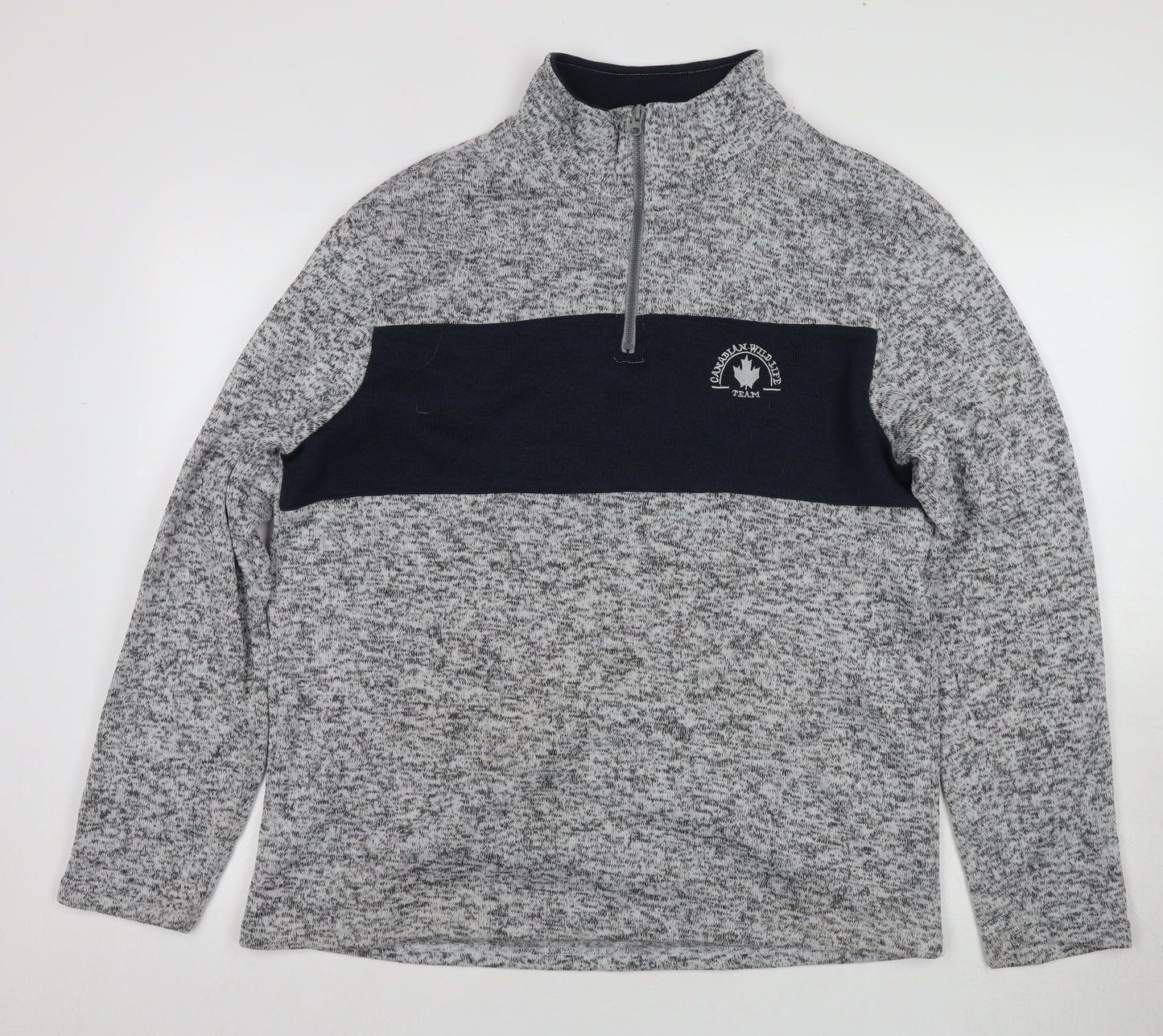 Atlas for Men Grey 1/4 Zip Sweatshirt Size L
