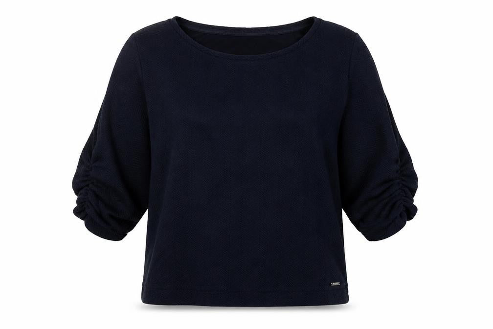 Tom Tailor Denim Women's Blue M 3/4 Sleeve Top