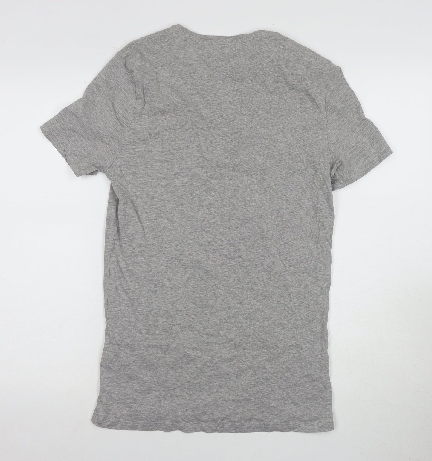 GUESS Men's Grey Crew Neck T-Shirt M Los Angeles Logo