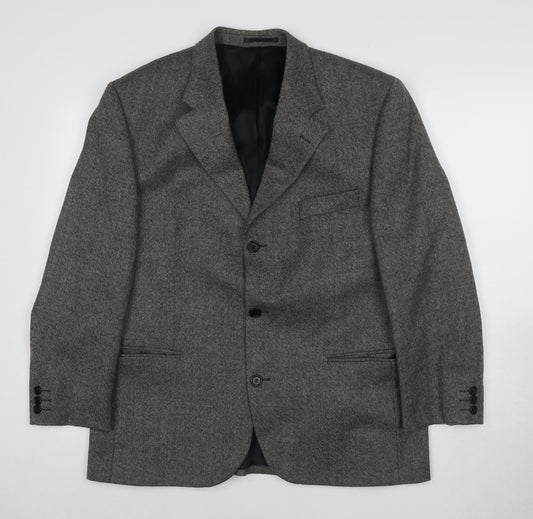 Lino Vierra Men's Grey Wool Blazer 42S