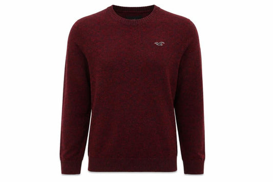 Hollister Men's Red Knit Pullover Jumper, Size S