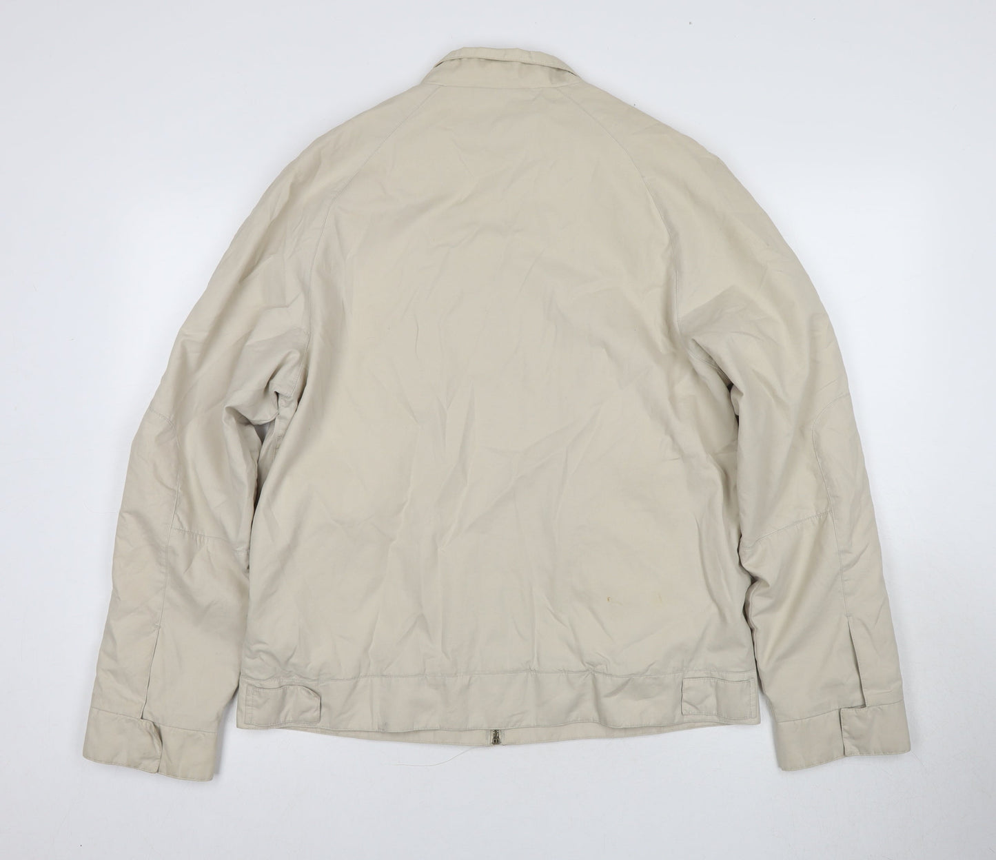 Jasper Conran Men's Beige Bomber Jacket L, Casual