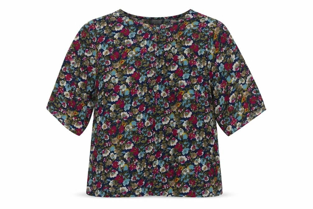 Poppy Lux Women's Multicoloured Floral Top Size 10