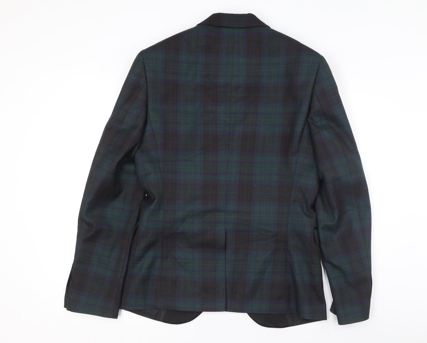 Marks and Spencer Men's Black, Green Super Slim Tuxedo Blazer 38R