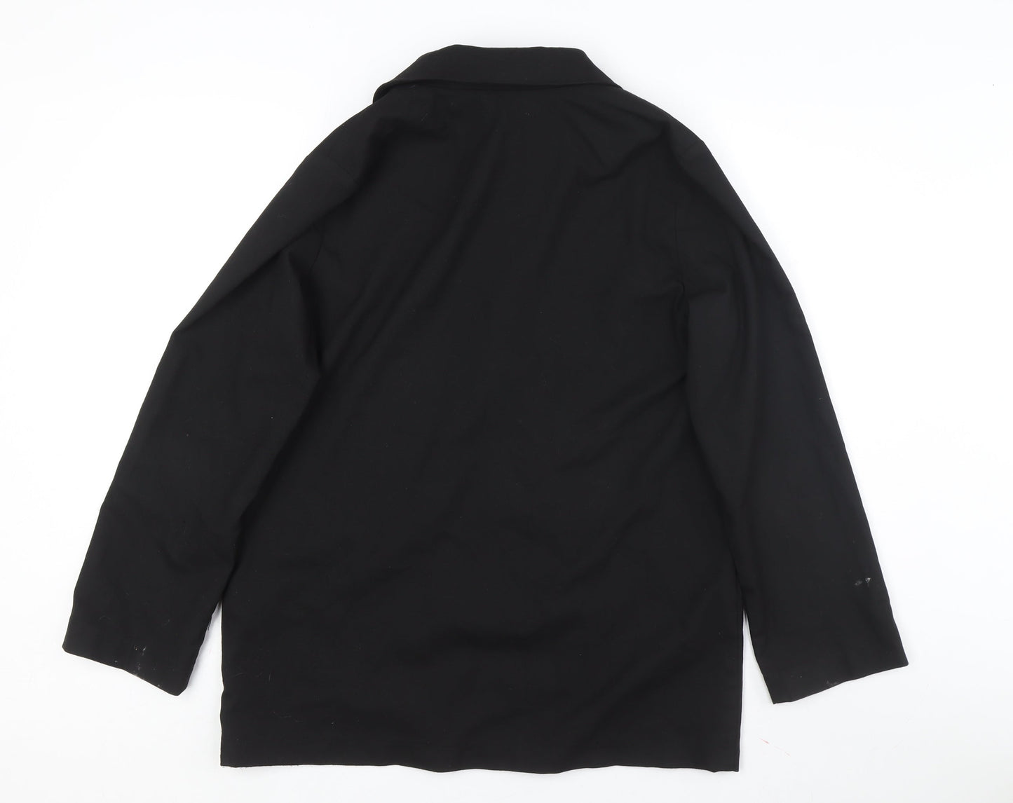 Monki Women's Black Double Breasted Coat Size S