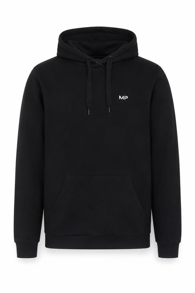 MP Men's Black Pullover Hoodie Size M with Logo