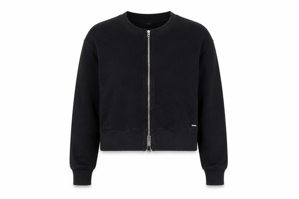 Diesel Women's Black Full Zip Sweatshirt S