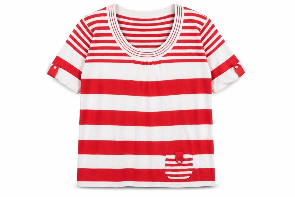 Signature Experience Women's Red Stripe Pullover Jumper Size L