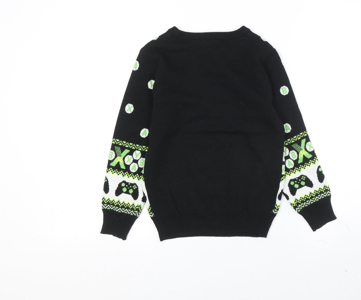 Back view of Xbox boys’' black gaming jumper -, size 2-3, years