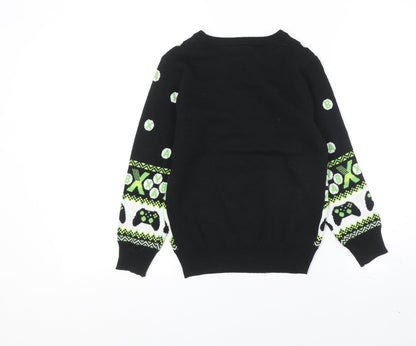 Back view of Xbox boys’' black gaming jumper -, size 2-3, years