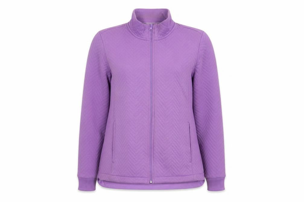 Lands' End Women's Purple Medium Jacket Casual Zip
