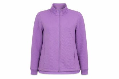 Lands' End Women's Purple Medium Jacket Casual Zip
