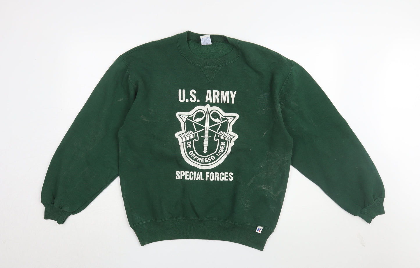 Russell Athletic Green Army Sweatshirt M