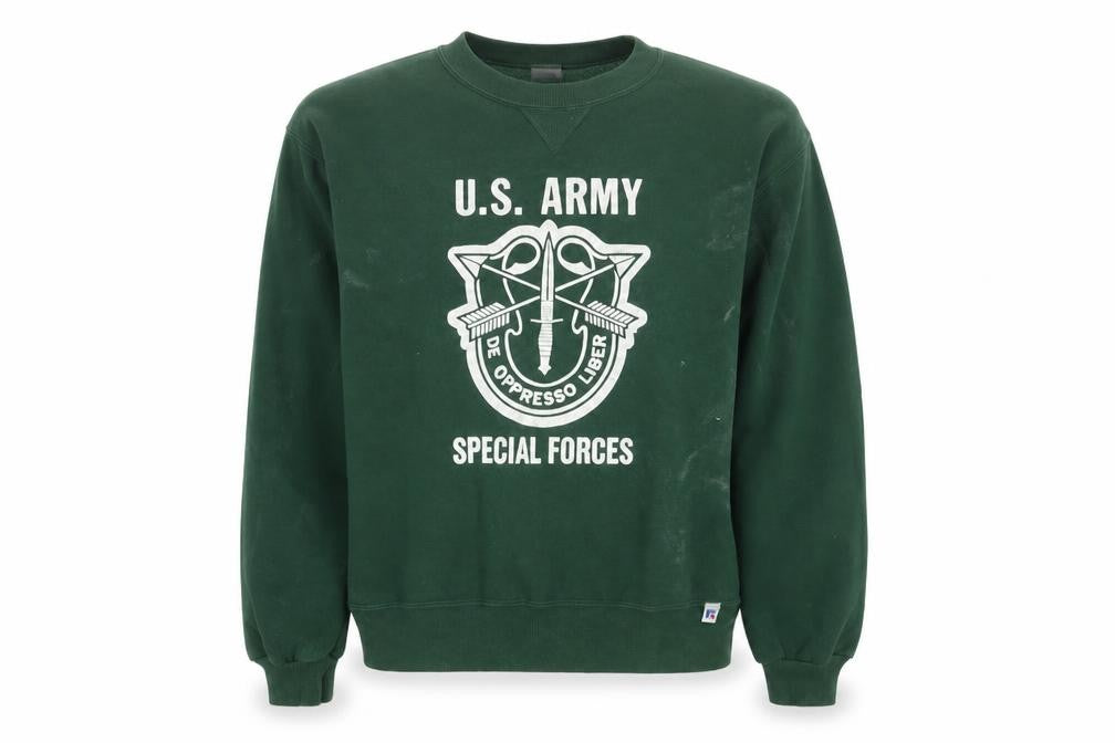 Russell Athletic Green Army Sweatshirt M