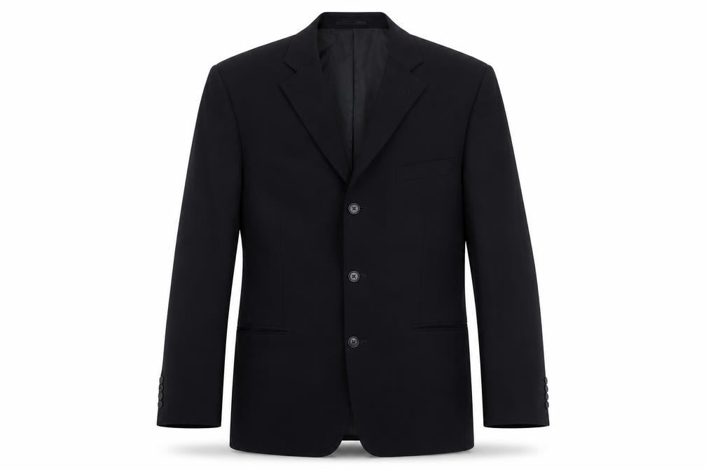 Armando Men's Black Blazer, Size 40R, Wool Blend