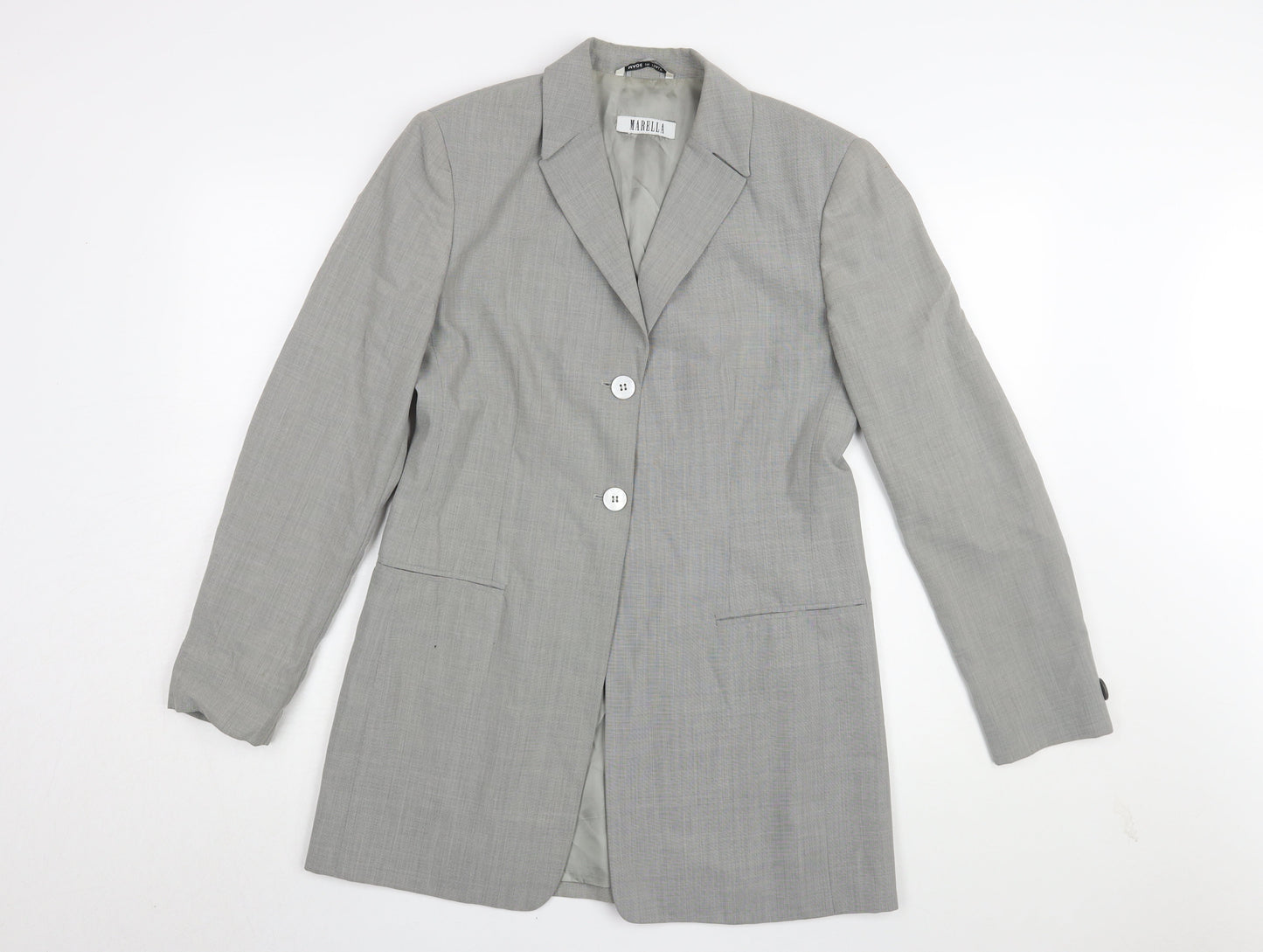 Marella Women's Grey Blazer Business Coat Size 12
