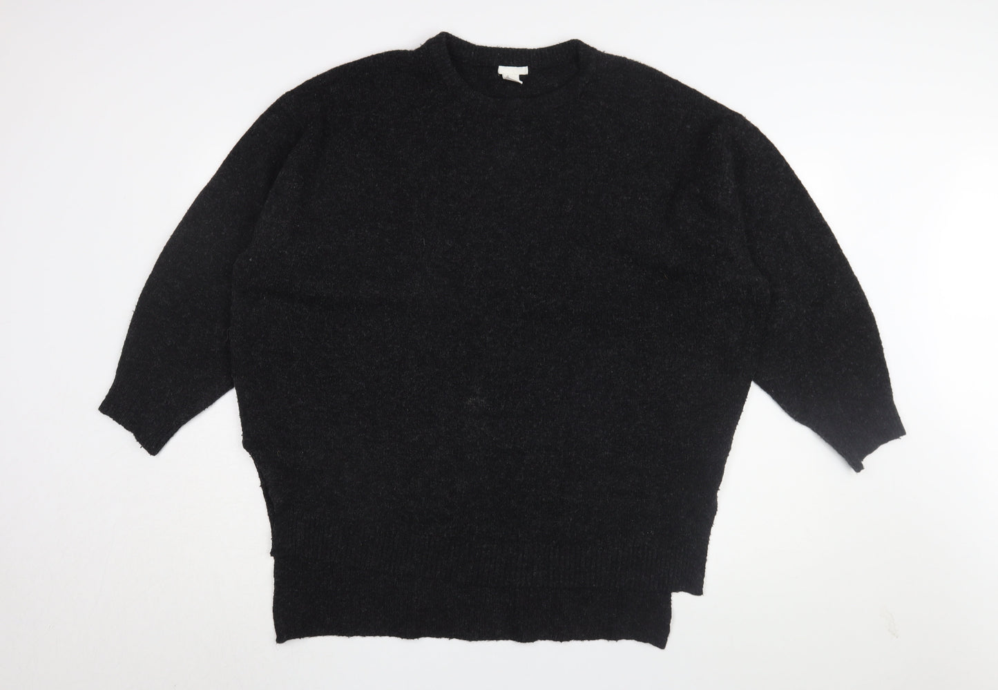 H&M Women's Black Knit Pullover Jumper Size M