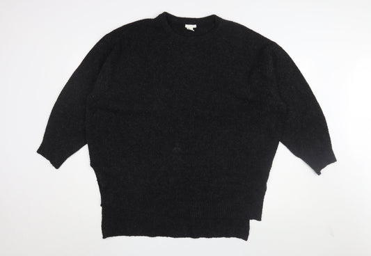 H&M Women's Black Knit Pullover Jumper Size M