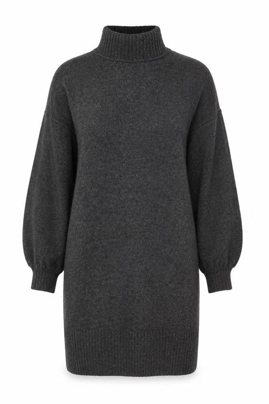 River Island Women Grey Jumper Dress S Casual Knit
