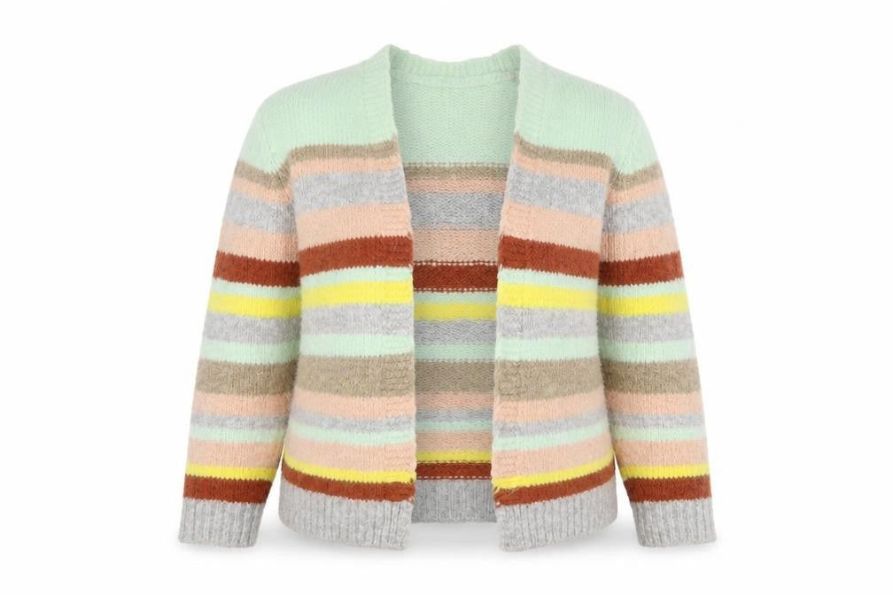 Luisa Ricci Women's Multicoloured Striped Cardigan S