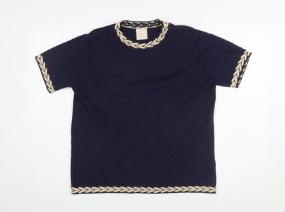 Eastex Women’s Blue T-Shirt, Medium, Short Sleeve