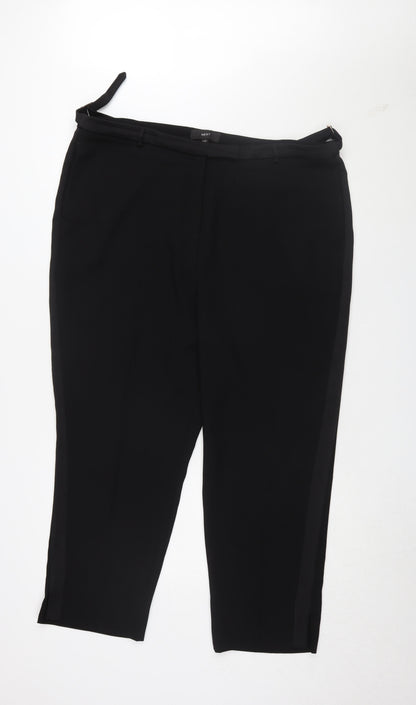 Next Women's Black Dress Pants Size 20 Belted Business