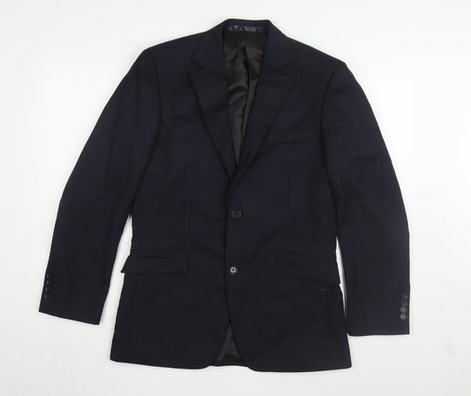 Dehavilland Men's Black Blazer, Size 36R, Regular Fit