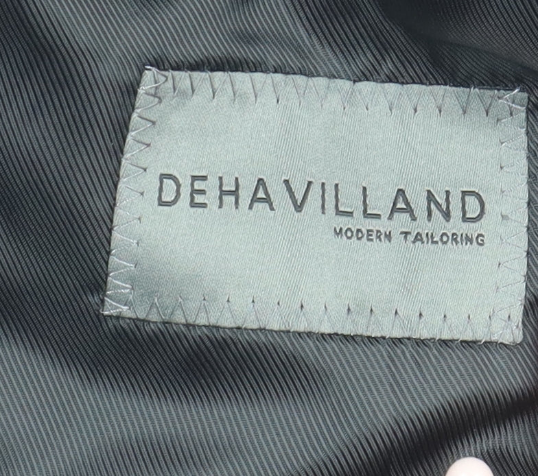 Dehavilland Men's Black Blazer, Size 36R, Regular Fit