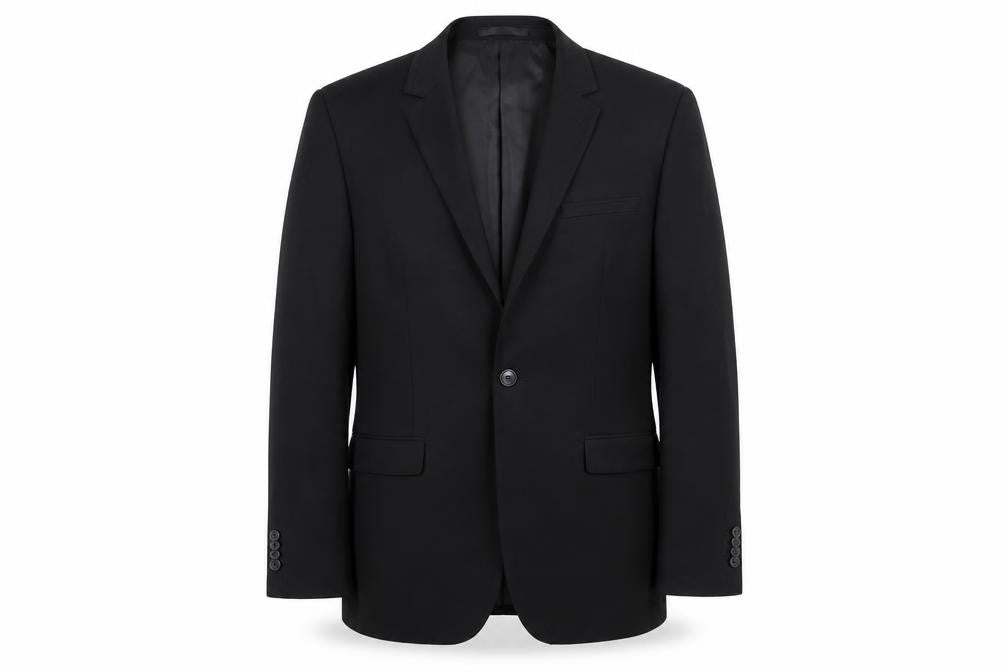 One Six 5ive Men's Black Regular Fit Blazer, 36R, Formal