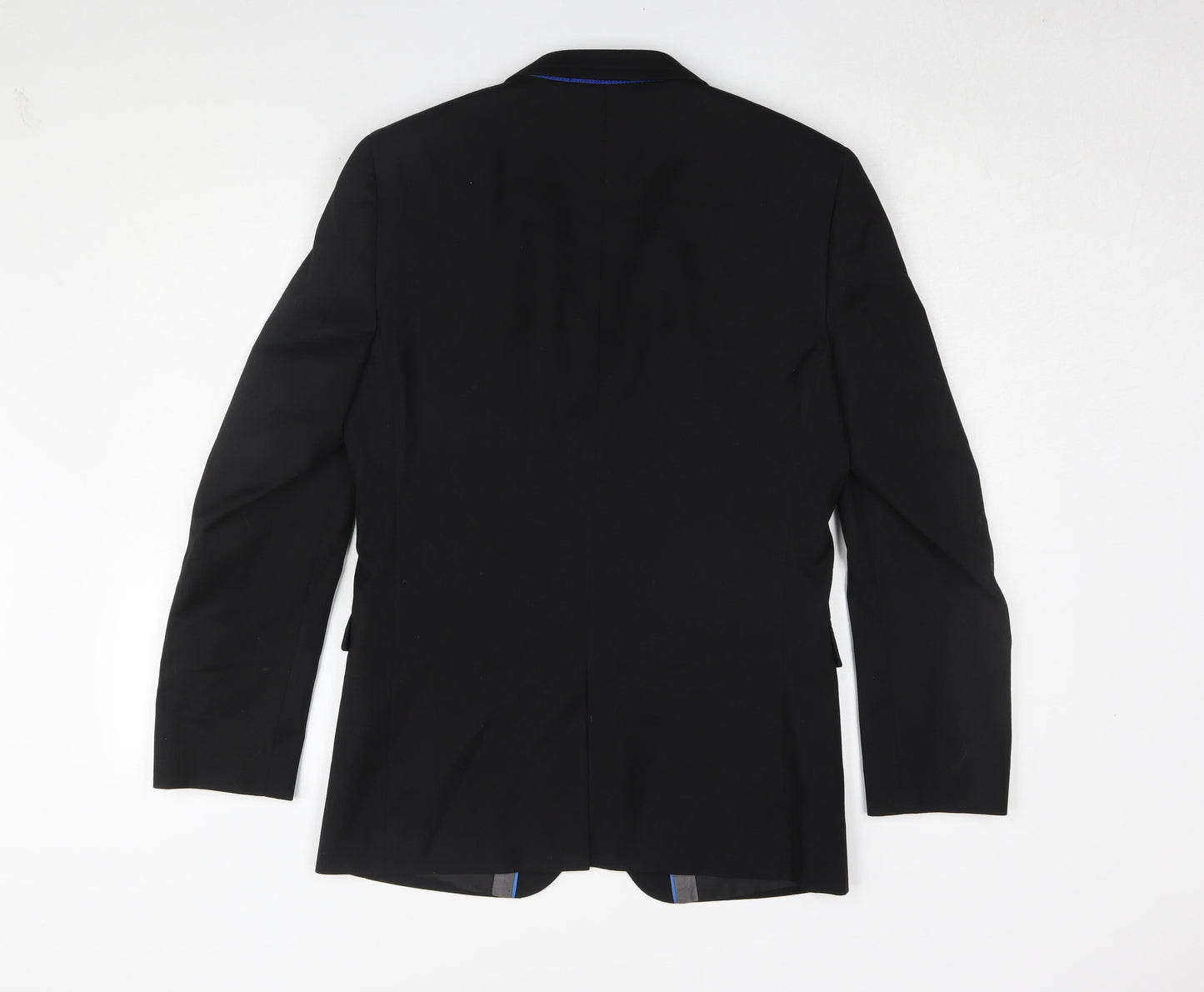 One Six 5ive Men's Black Regular Fit Blazer, 36R, Formal