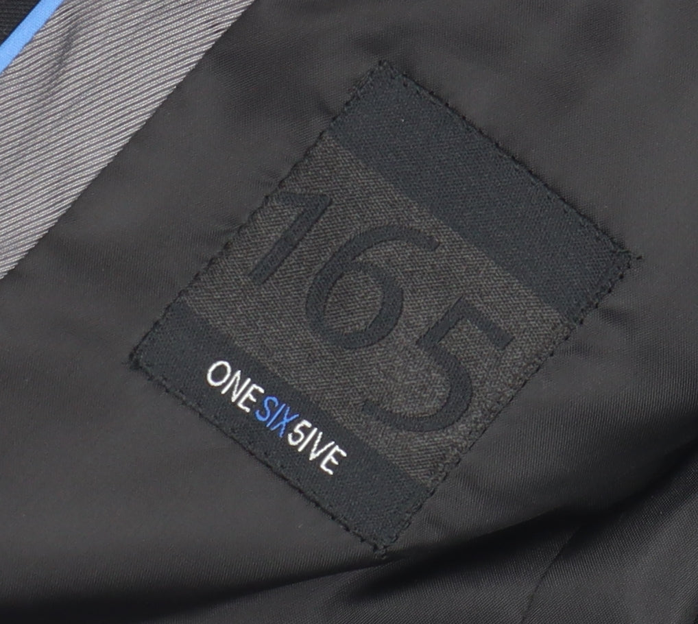 One Six 5ive Men's Black Regular Fit Blazer, 36R, Formal