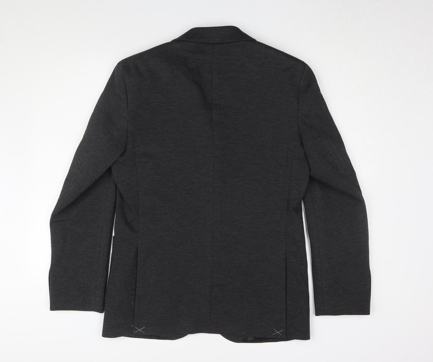 M&S Men's Charcoal Blazer 38R Regular Fit Formal