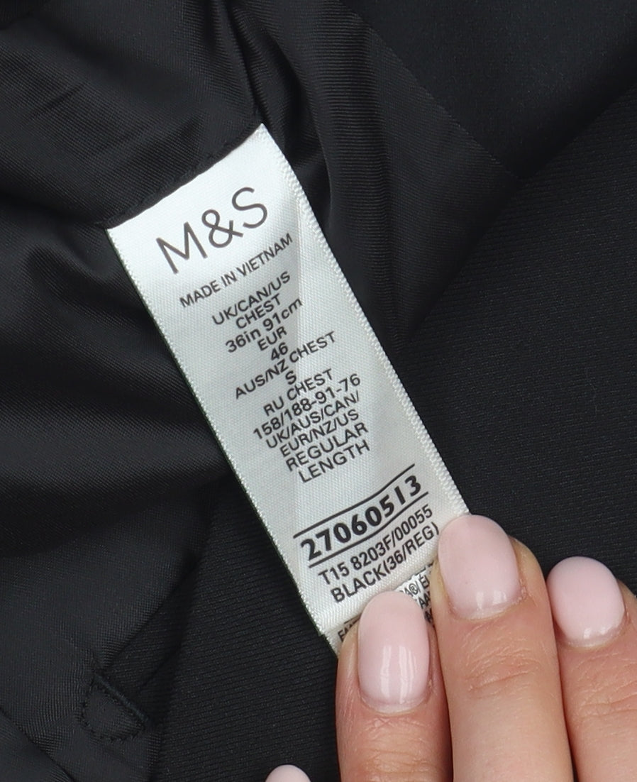 Marks and Spencer Men's Black Suit Jacket 36R