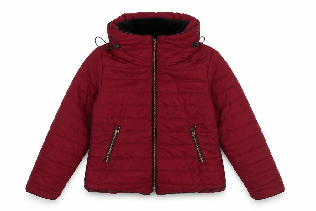 PRETTYLITTLETHING Women's Red Puffer Jacket Size L