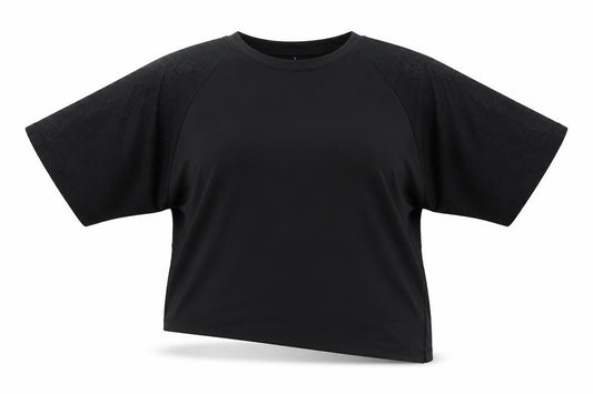 Reebok Womens Black Gym T-Shirt L Lightweight Breathable