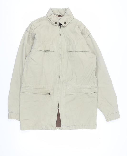 Falls Creek Beige Men's Small Stand-Up Collar Jacket