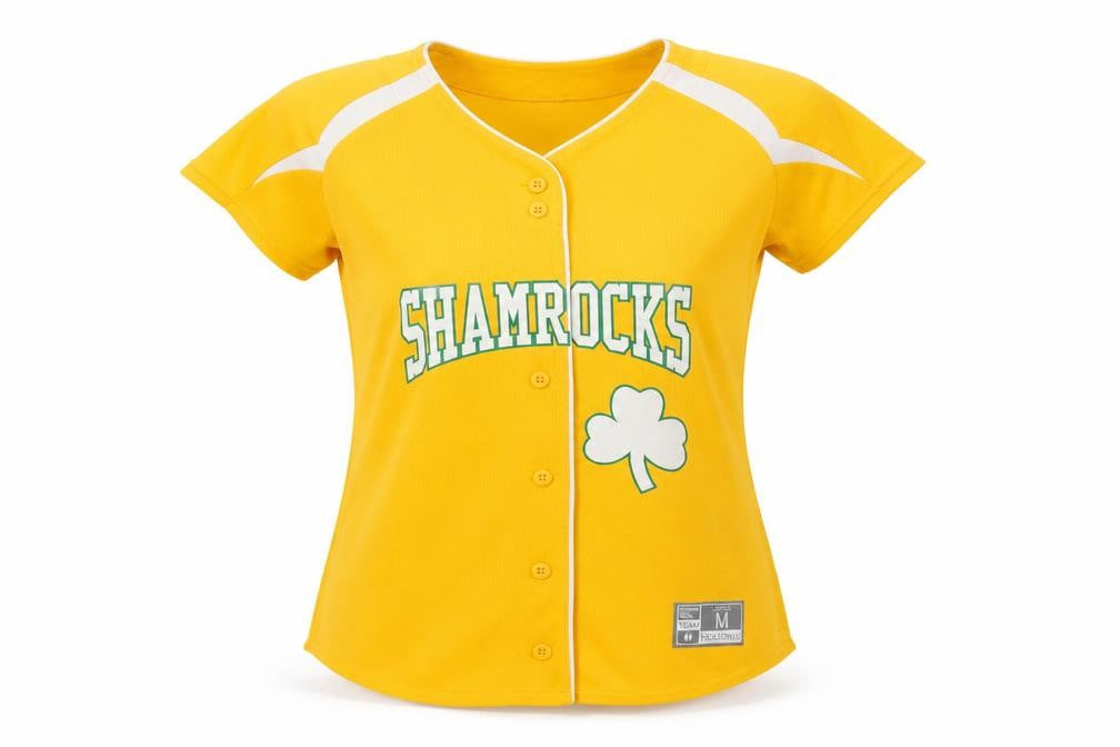 Holloway Women's Yellow Jersey Button-Up M