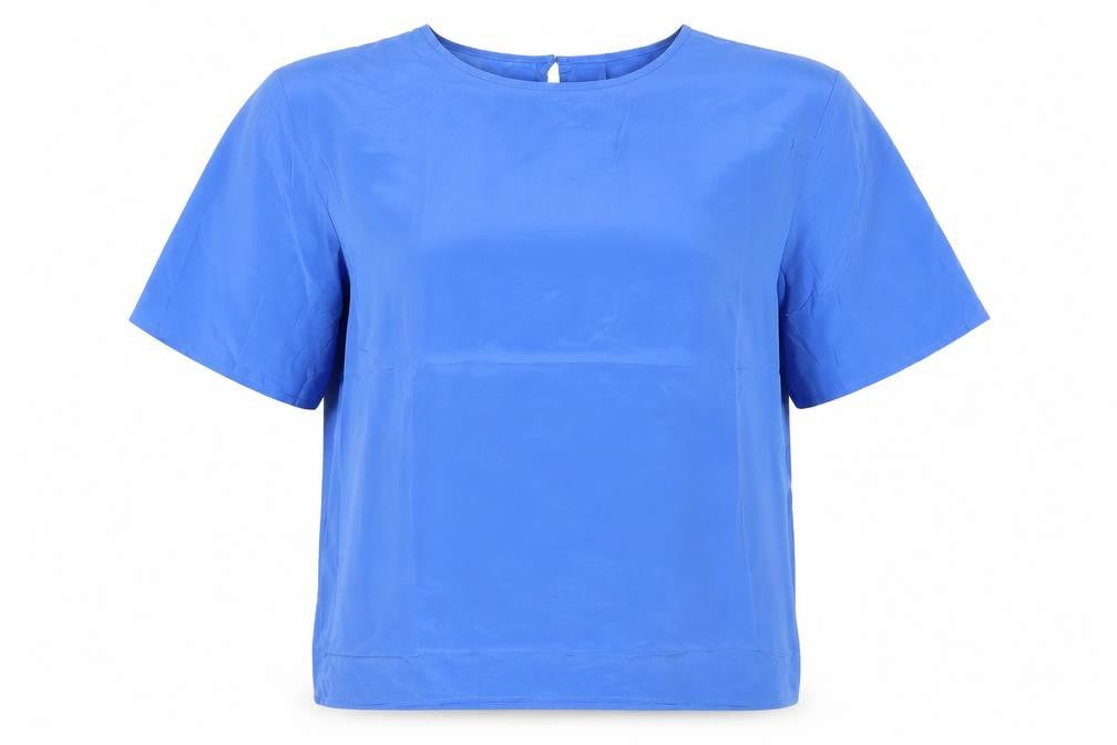 Ashley Hill Women's Blue Blouse Large Casual