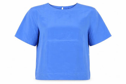 Ashley Hill Women's Blue Blouse Large Casual