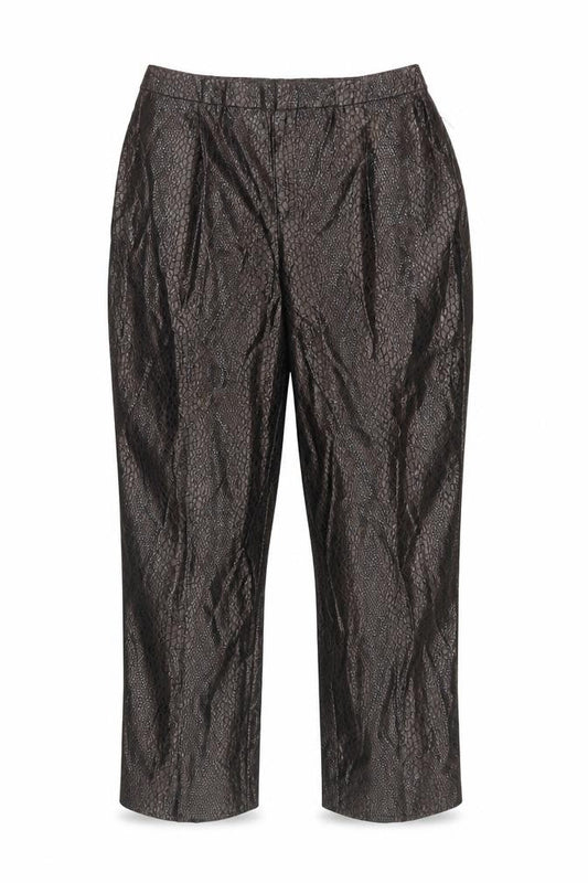 Linda Allard Ellen Tracy Women's Brown Cropped Trousers