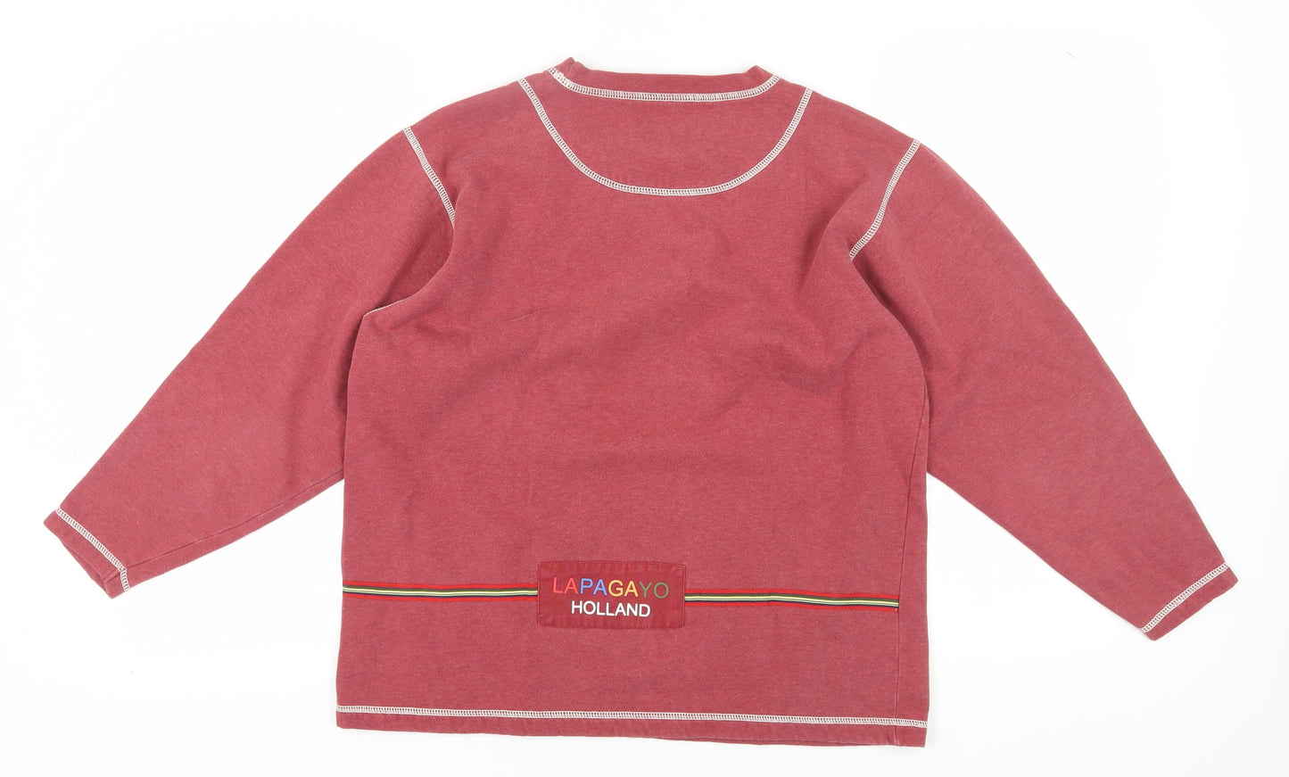 Lapasayo Red Cartoon Pullover Sweatshirt M Unisex Adults