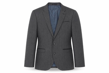 Next Men's Grey 42R Suit Jacket Single-Breasted
