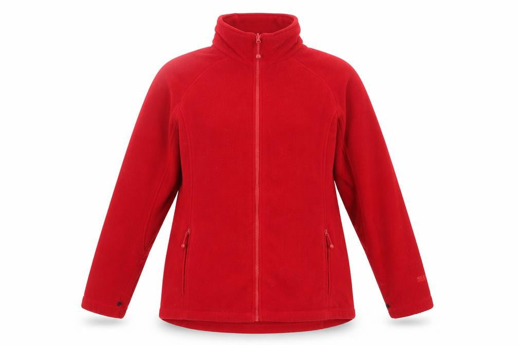 Regatta Women's Red Fleece Jacket UK 16 Casual Outdoor