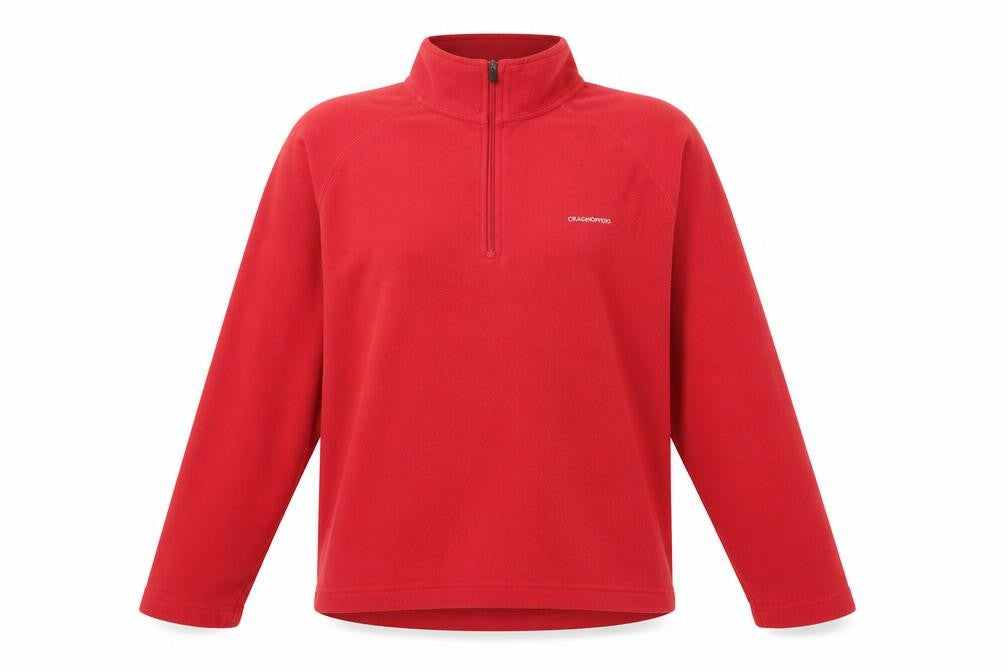 Craghoppers Red Fleece Unisex Pullover Sweatshirt S