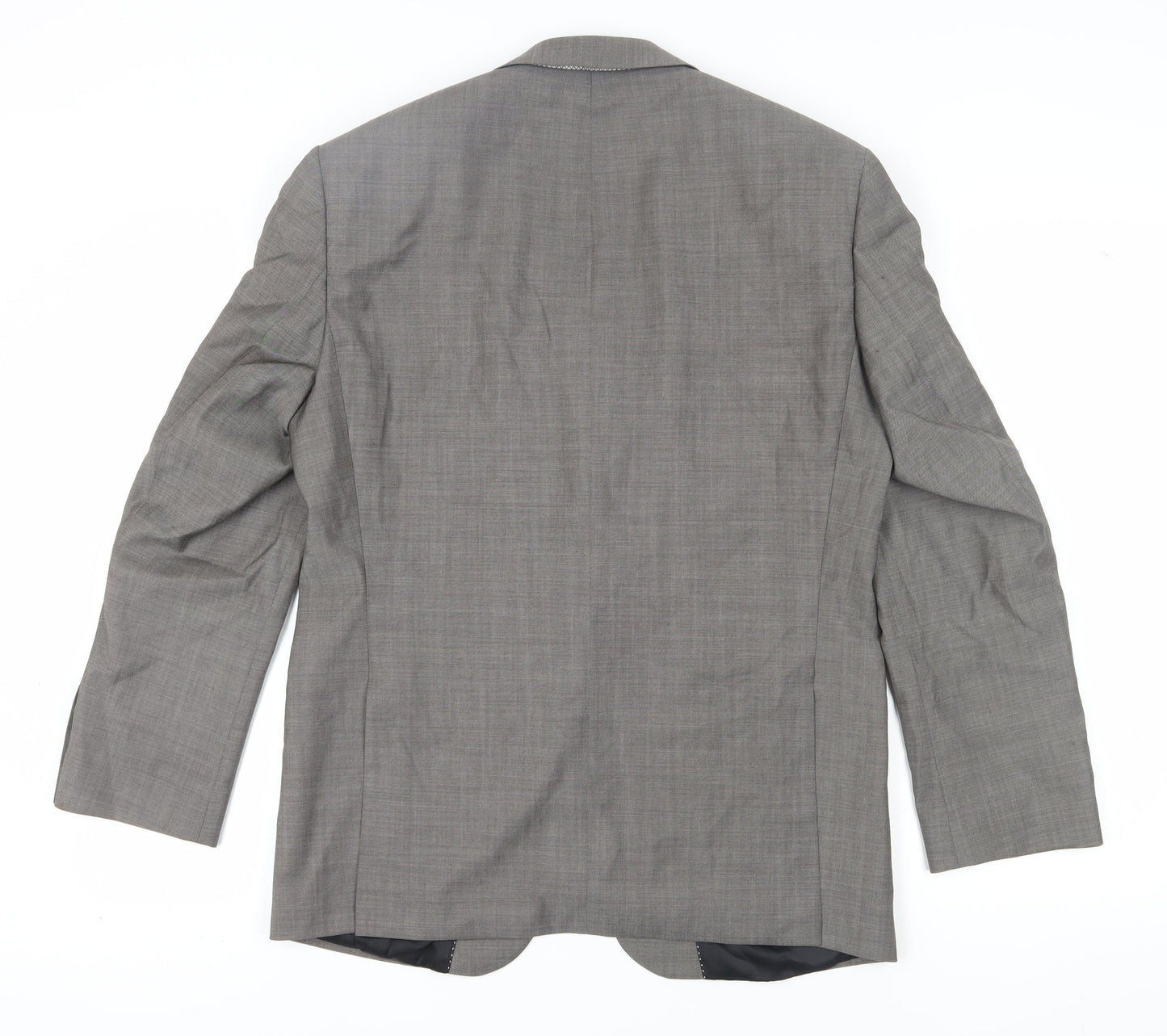 Baumler Men's Grey suit jacket, size 40.